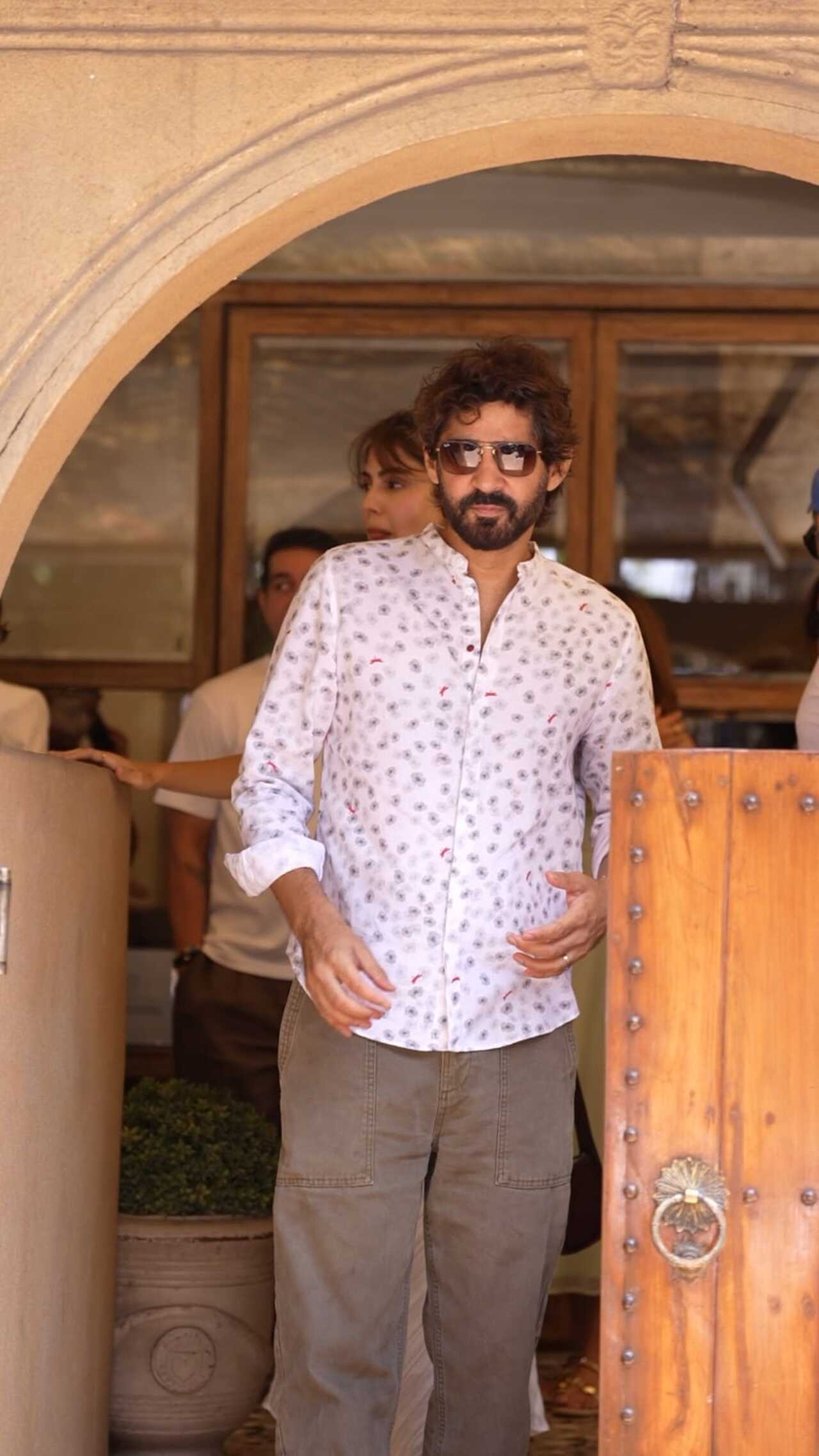Gaurav Kapur was seen with his wife and industry friends stepping out after a Sunday brunch.